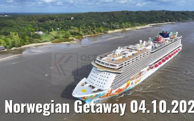 Norwegian Getaway 04.10.2023 Wittenbergen Elbe