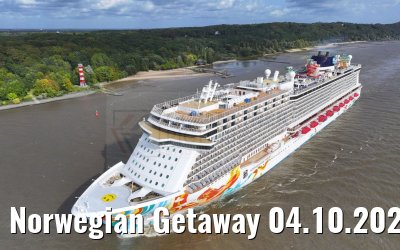 Norwegian Getaway 04.10.2023 Wittenbergen Elbe