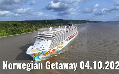 Norwegian Getaway 04.10.2023 Wittenbergen Elbe