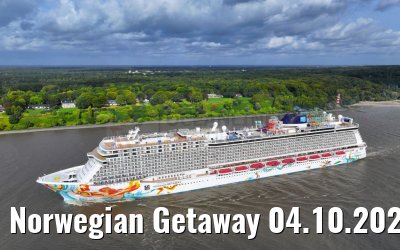 Norwegian Getaway 04.10.2023 Wittenbergen Elbe