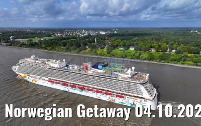 Norwegian Getaway 04.10.2023 Wittenbergen Elbe
