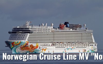 Norwegian Cruise Line MV "Norwegian Getaway" maiden call port of Eemshaven, 15. November 2013