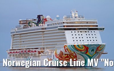 Norwegian Cruise Line MV "Norwegian Getaway" maiden call port of Eemshaven, 15. November 2013