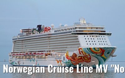 Norwegian Cruise Line MV "Norwegian Getaway" maiden call port of Eemshaven, 15. November 2013