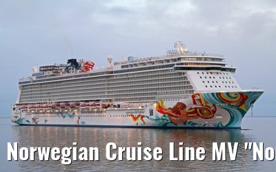 Norwegian Cruise Line MV "Norwegian Getaway" maiden call port of Eemshaven, 15. November 2013