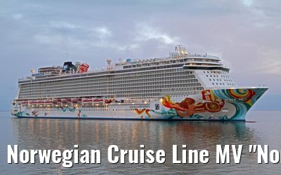 Norwegian Cruise Line MV "Norwegian Getaway" maiden call port of Eemshaven, 15. November 2013