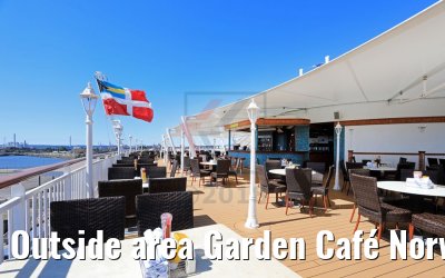 Outside area Garden Café Norwegian Jade 01.07.2018