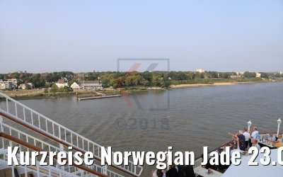Kurzreise Norwegian Jade 23.08.2018 Abfahrt Hamburg