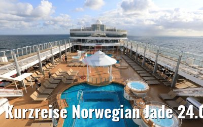 Kurzreise Norwegian Jade 24.08.2018 day at sea