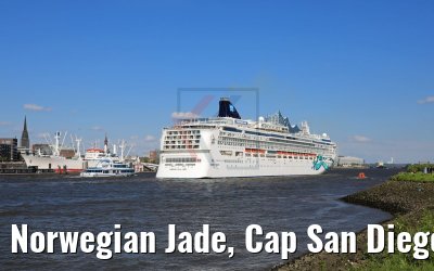 Norwegian Jade, Cap San Diego und Elphi 04.06.2017