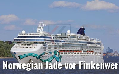 Norwegian Jade vor Finkenwerder am 04.06.2017