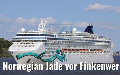 Norwegian Jade vor Finkenwerder am 04.06.2017