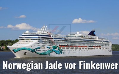 Norwegian Jade vor Finkenwerder am 04.06.2017