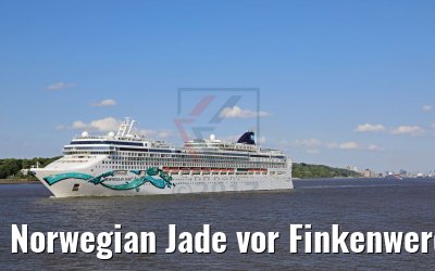 Norwegian Jade vor Finkenwerder am 04.06.2017