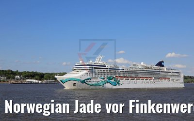 Norwegian Jade vor Finkenwerder am 04.06.2017