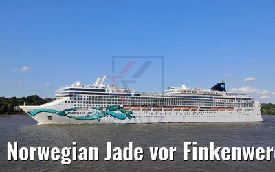 Norwegian Jade vor Finkenwerder am 04.06.2017