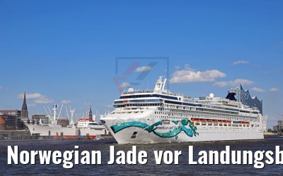 Norwegian Jade vor Landungsbrücken Hamburg 04.06.2017