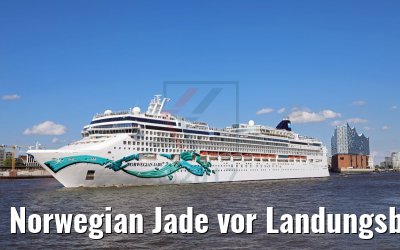Norwegian Jade vor Landungsbrücken Hamburg 04.06.2017