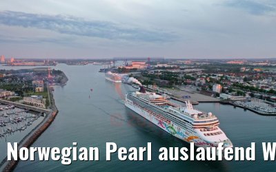Norwegian Pearl auslaufend Warnemünde 27.05.2019