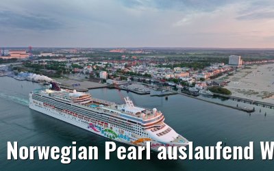 Norwegian Pearl auslaufend Warnemünde 27.05.2019