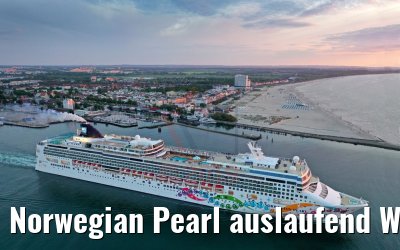 Norwegian Pearl auslaufend Warnemünde 27.05.2019
