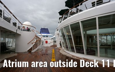 Atrium area outside Deck 11 Norwegian Sky