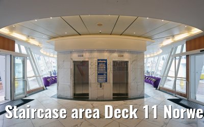 Staircase area Deck 11 Norwegian Sky
