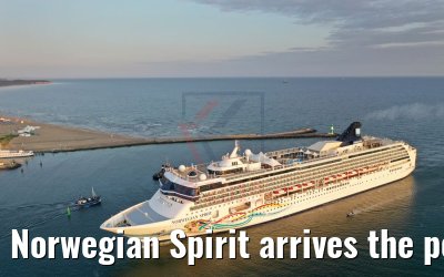 Norwegian Spirit arrives the port of Warnemuende 08.08.2019