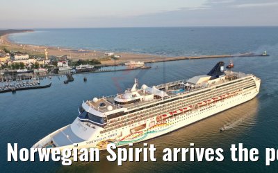 Norwegian Spirit arrives the port of Warnemuende 08.08.2019