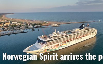 Norwegian Spirit arrives the port of Warnemuende 08.08.2019