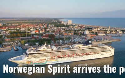 Norwegian Spirit arrives the port of Warnemuende 08.08.2019