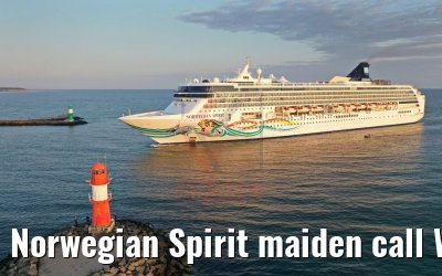 Norwegian Spirit maiden call Warnemuende cruise port 08.08.2019