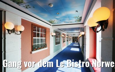 Gang vor dem Le Bistro Norwegian Star