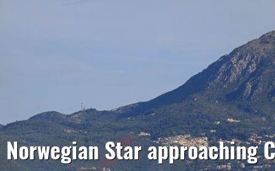 Norwegian Star approaching Corfu 24.07.2018
