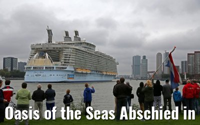 Oasis of the Seas Abschied in Rotterdam am 14.10.2014
