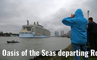 Oasis of the Seas departing Rotterdam 14.10.2014