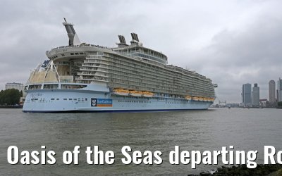 Oasis of the Seas departing Rotterdam 14.10.2014