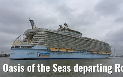 Oasis of the Seas departing Rotterdam 14.10.2014