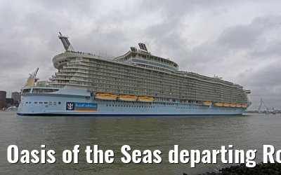 Oasis of the Seas departing Rotterdam 14.10.2014