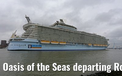 Oasis of the Seas departing Rotterdam 14.10.2014