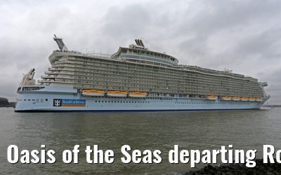 Oasis of the Seas departing Rotterdam 14.10.2014