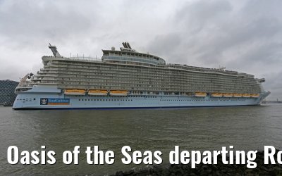 Oasis of the Seas departing Rotterdam 14.10.2014