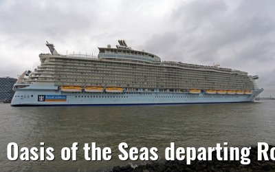 Oasis of the Seas departing Rotterdam 14.10.2014