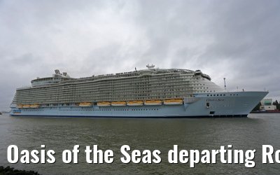 Oasis of the Seas departing Rotterdam 14.10.2014