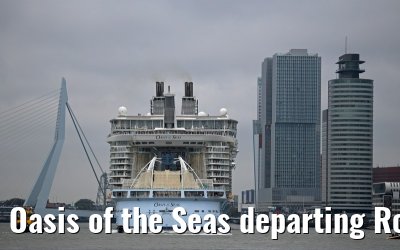 Oasis of the Seas departing Rotterdam 14.10.2014
