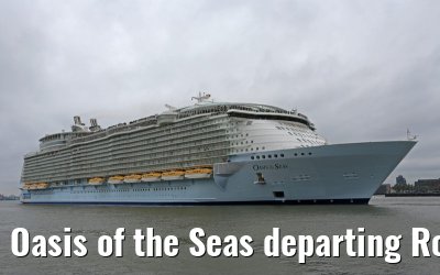 Oasis of the Seas departing Rotterdam 14.10.2014