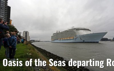 Oasis of the Seas departing Rotterdam 14.10.2014