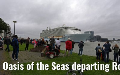 Oasis of the Seas departing Rotterdam 14.10.2014
