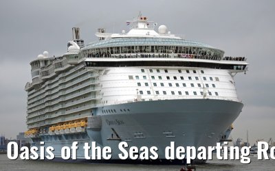 Oasis of the Seas departing Rotterdam 14.10.2014