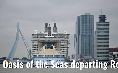 Oasis of the Seas departing Rotterdam 14.10.2014